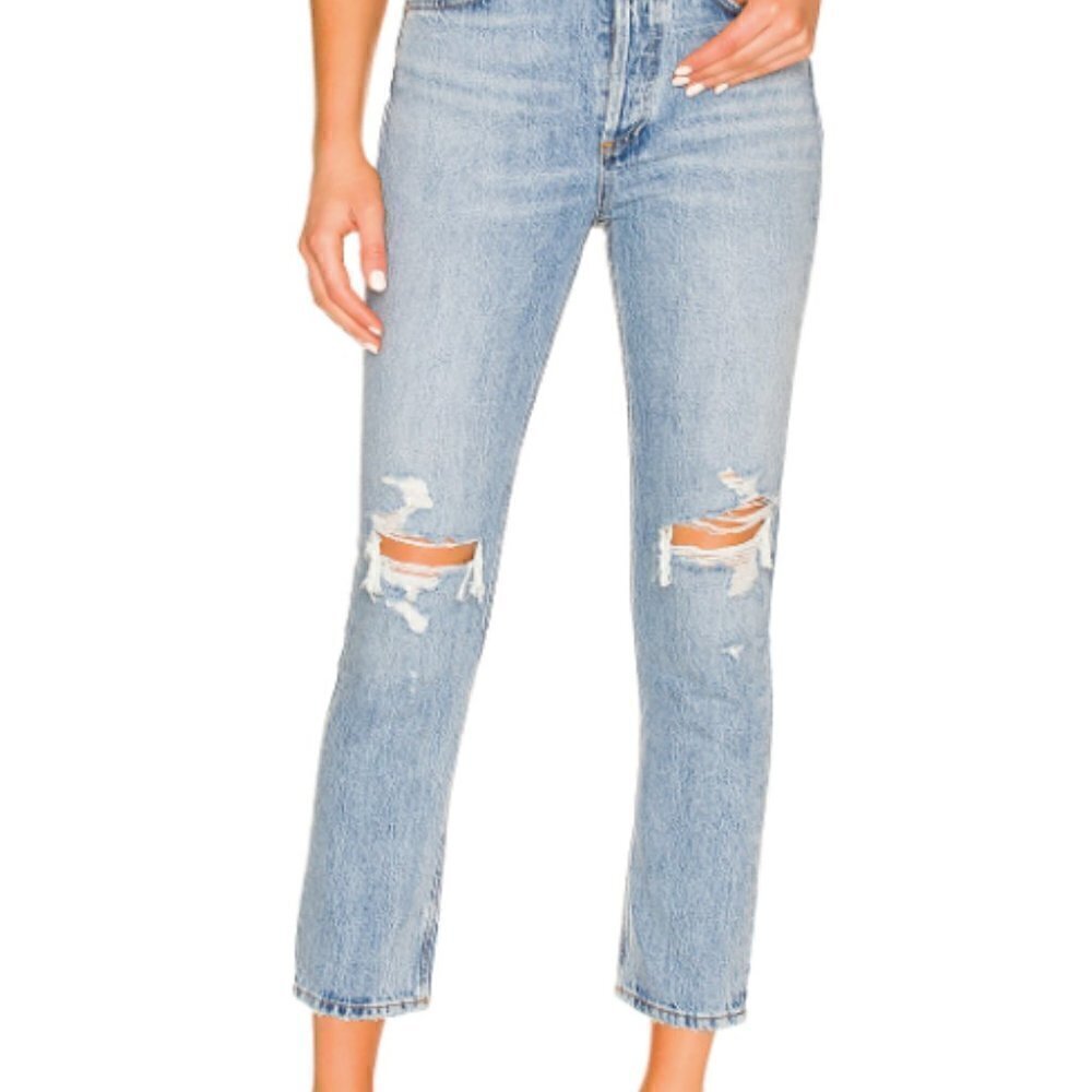 NEW Agolde Riley High Rise Straight Jeans - Picture 2 of 5